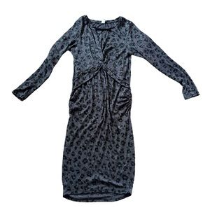 Old Navy- Maternity plush-knit twist-front Bodycon Dress; Size S